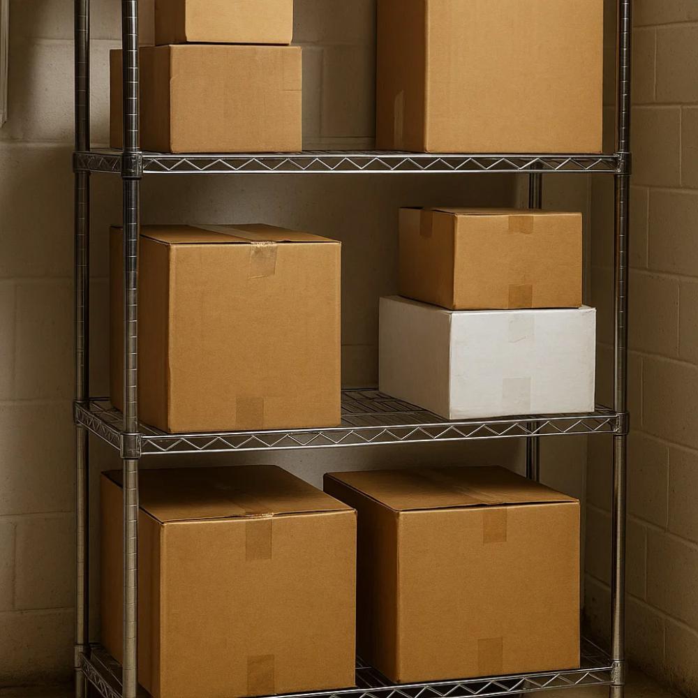 Garage Chrome Wire Shelving