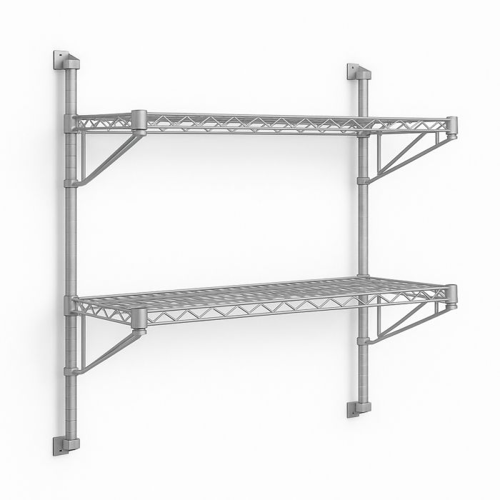 2-Tier PP Wall Shelving