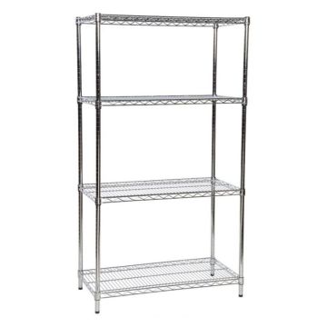 Eclipse® Stainless Steel Wire Bay Unit with Chrome Posts